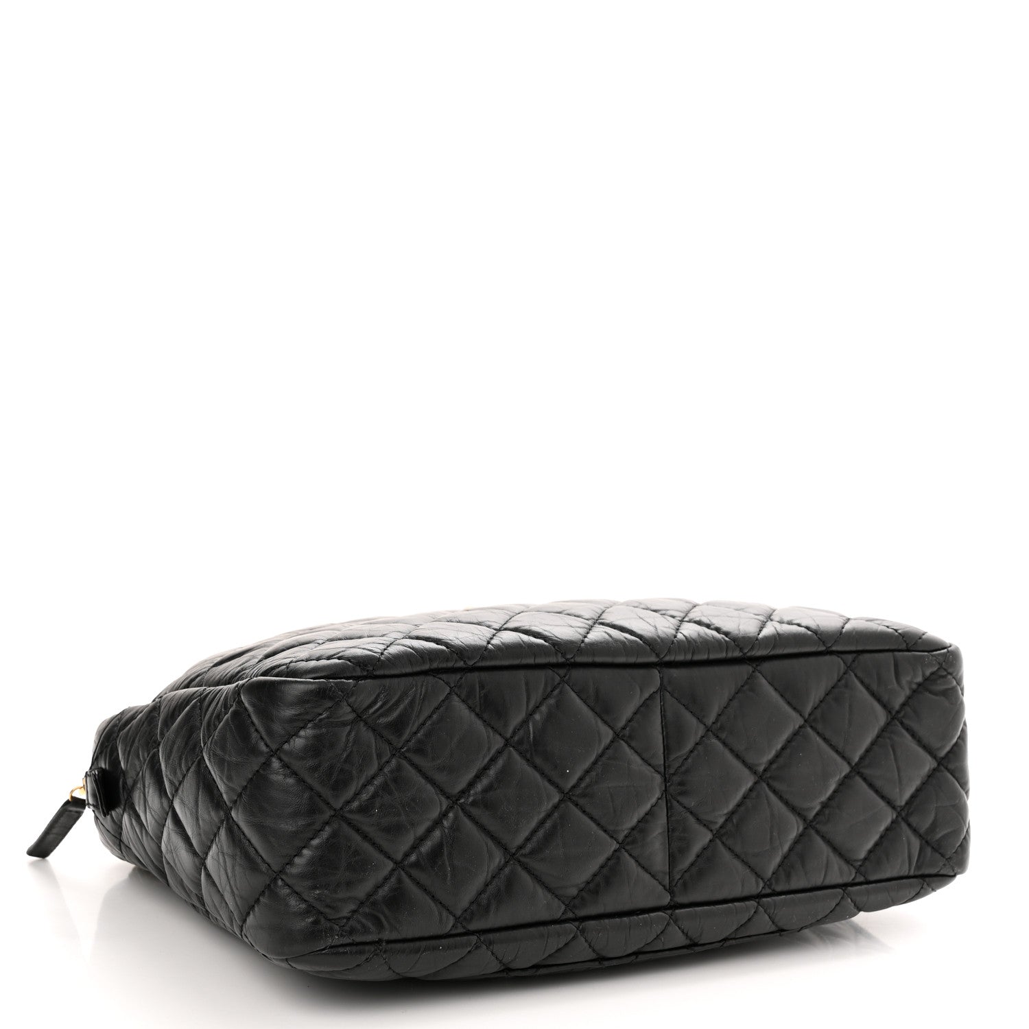 Chanel Aged Calfskin Quilted Large Reissue Camera Case Black 4 of 10
