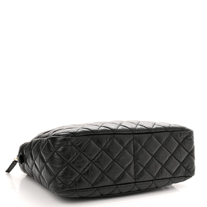 Chanel Aged Calfskin Quilted Large Reissue Camera Case Black 4 of 10