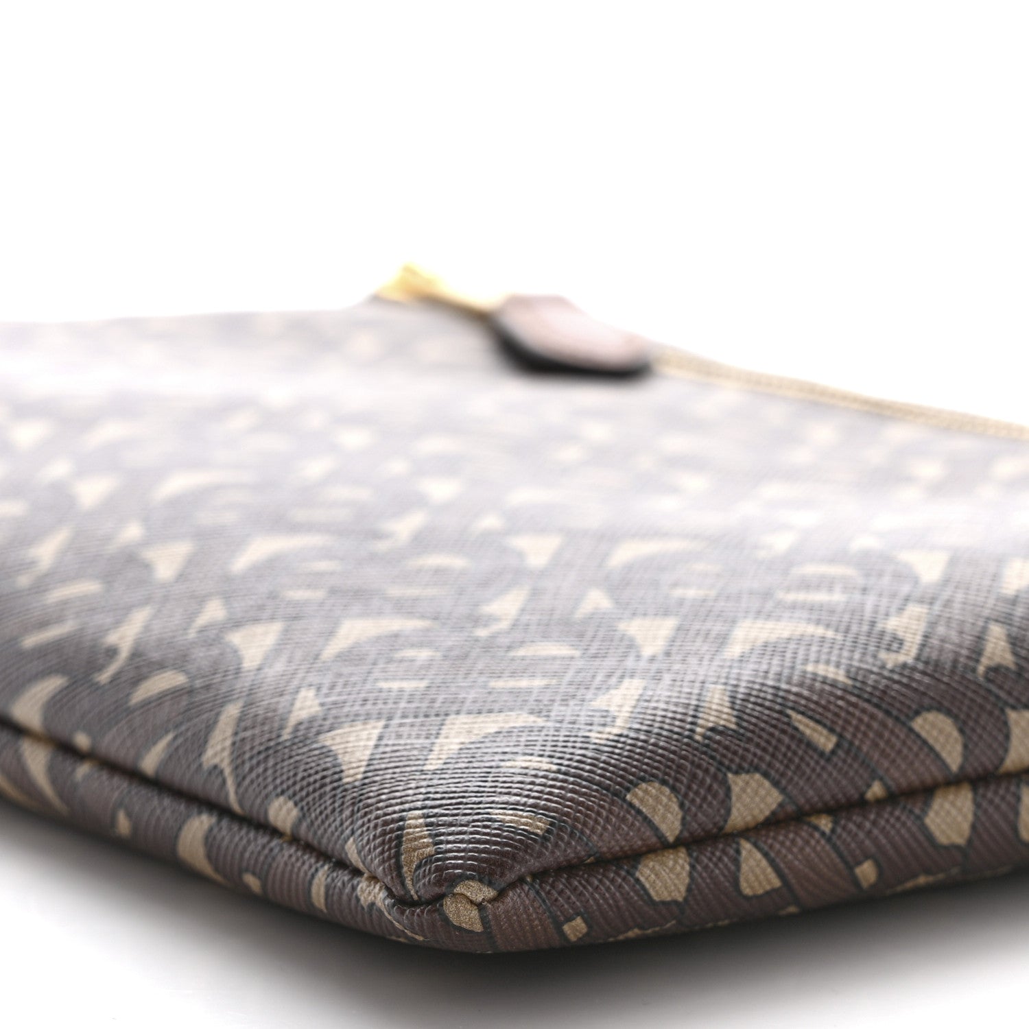 Burberry E-Canvas Monogram Top Handle Pouch Bridle Brown 10 of 11