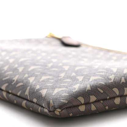 Burberry E-Canvas Monogram Top Handle Pouch Bridle Brown 10 of 11