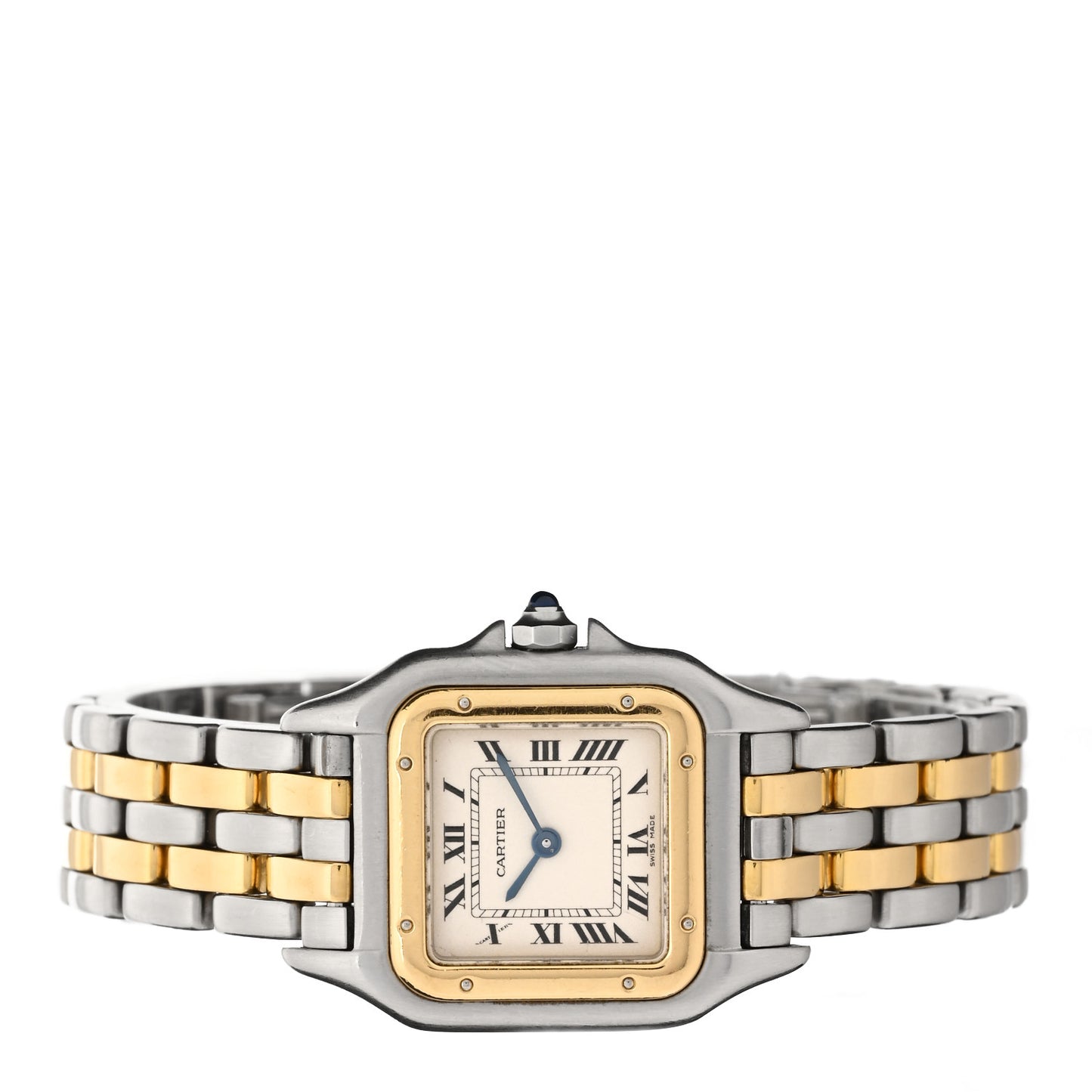 Stainless Steel 18K Yellow Gold 22mm Panthere Quartz Watch