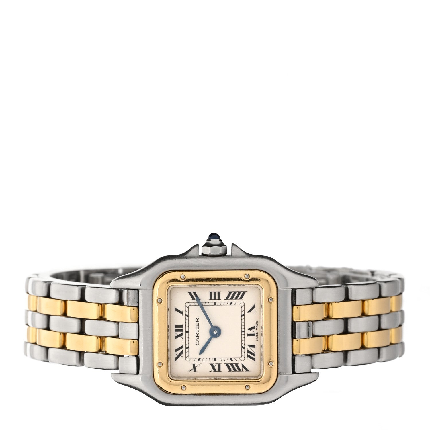 Cartier Stainless Steel 18K Yellow Gold 22mm Panthere Quartz Watch 3 of 8