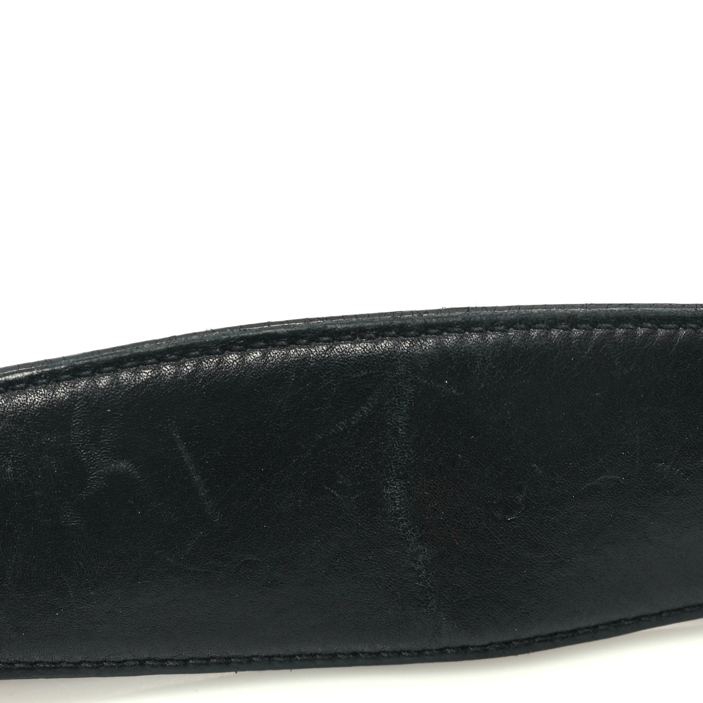 Calfskin Medium Horsebit Chain Hobo Black