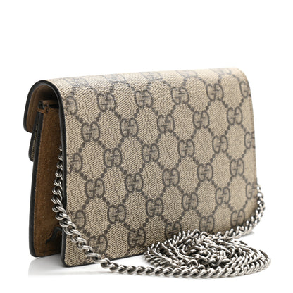 Gucci GG Supreme Monogram Super Mini Dionysus Shoulder Bag Taupe 3 of 9