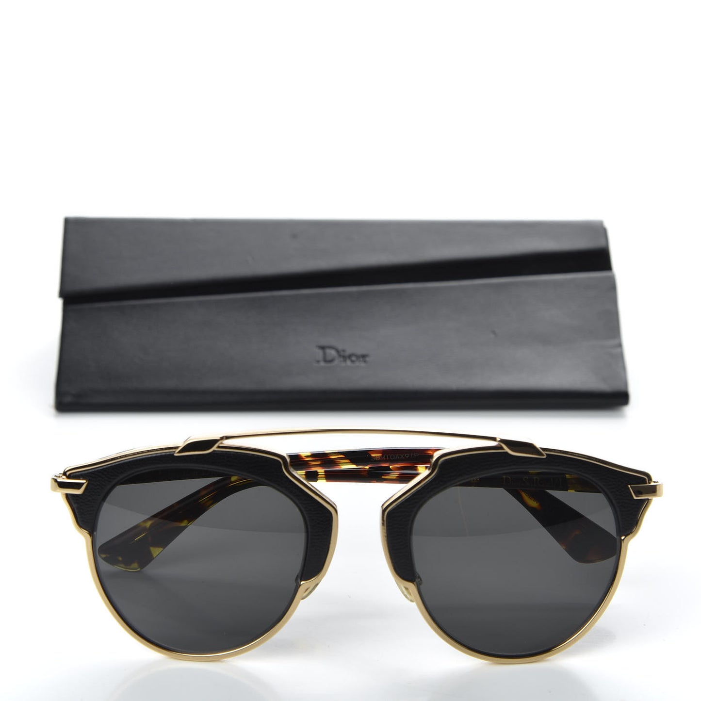 Metal Lambskin So Real Sunglasses Black