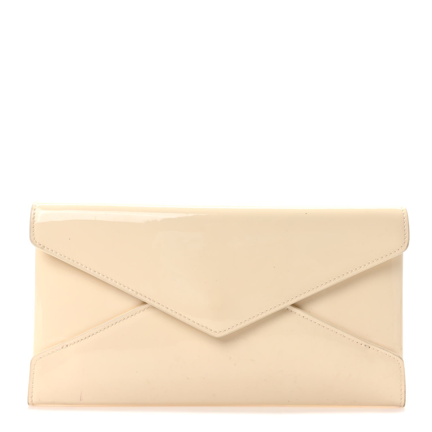 Saint Laurent Patent Paloma Envelope Clutch Off White 1 of 8