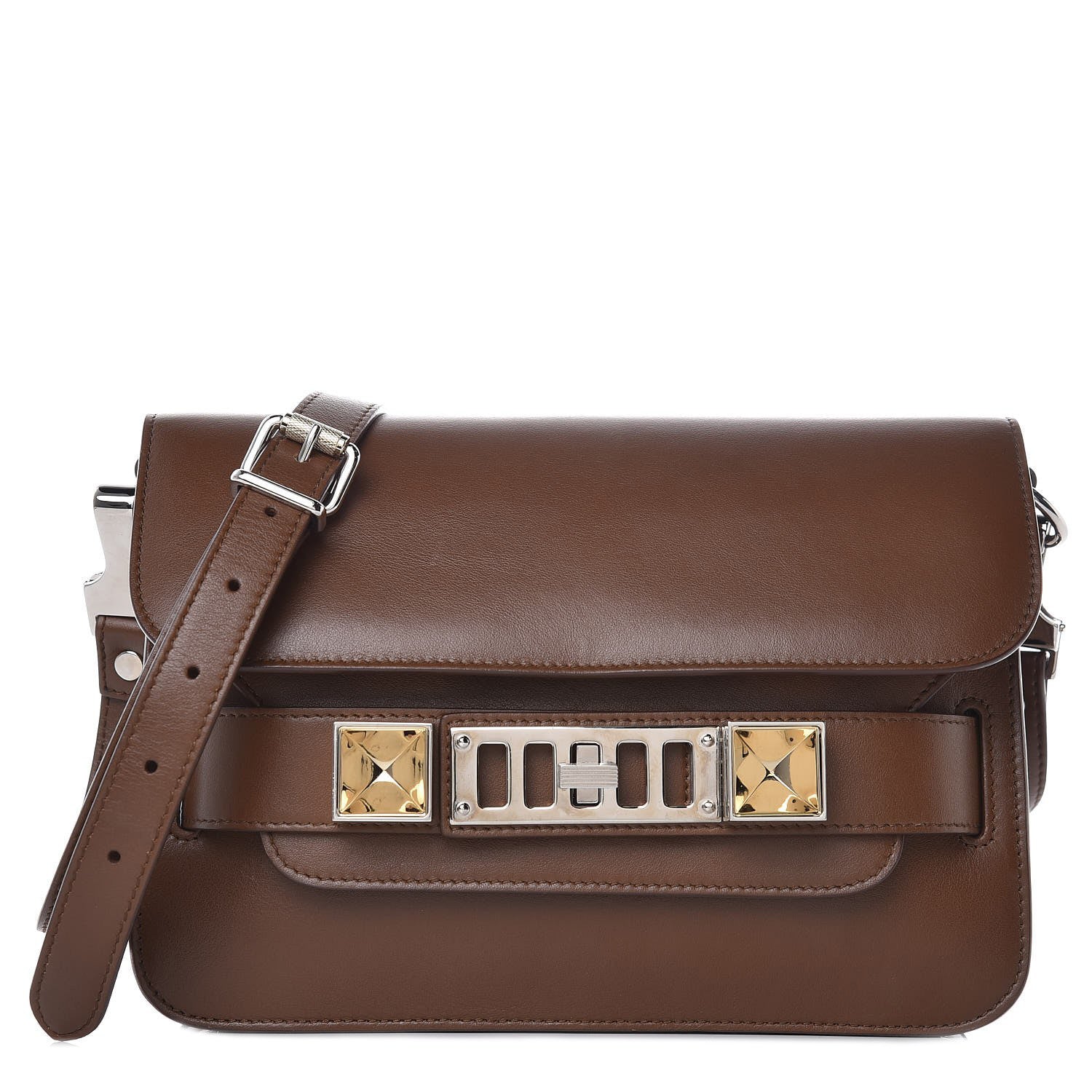 Proenza Schouler Smooth Calfskin Mini PS11 Classic Shoulder Bag Hazelnut 1 of 11
