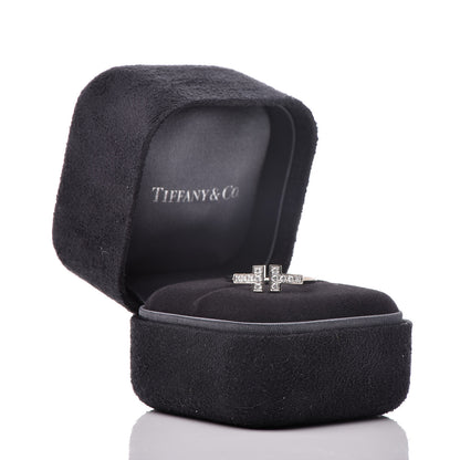 Tiffany 18K White Gold Diamond T Wire Ring 50 5.5 6 of 6