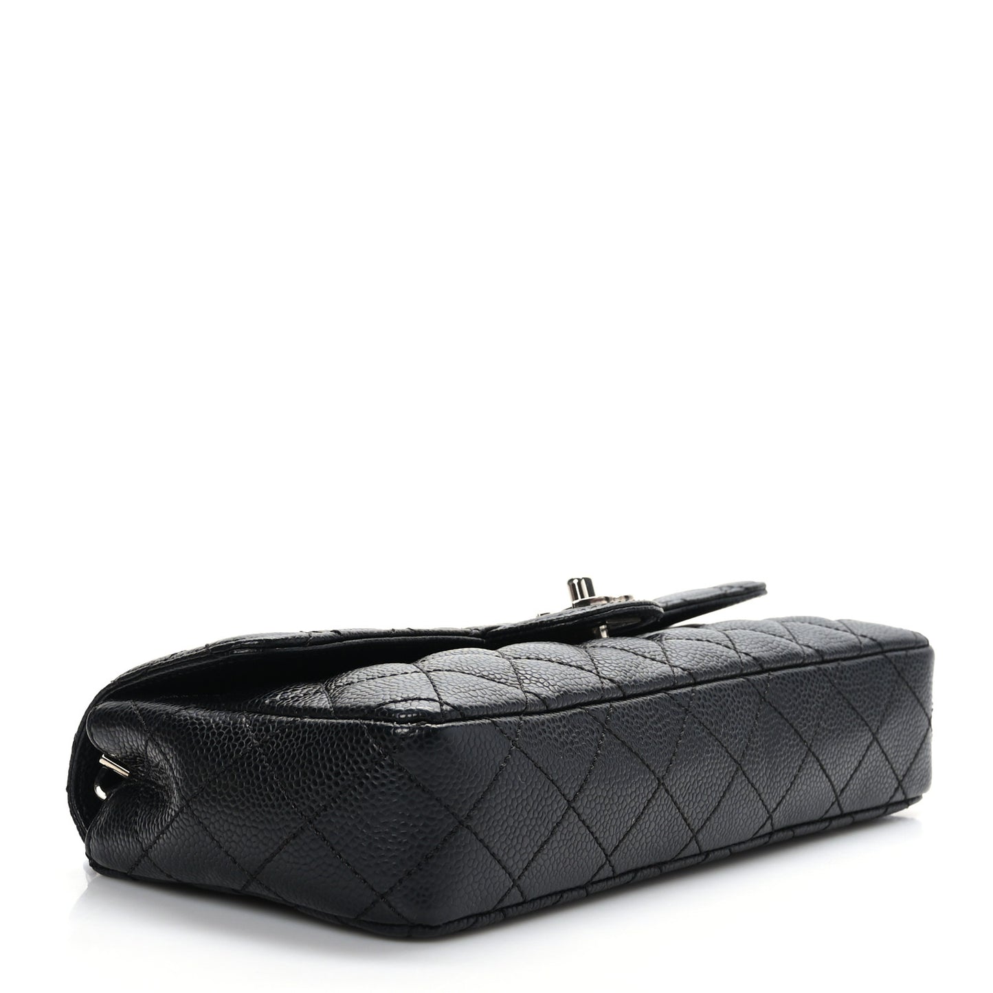 Caviar Quilted East West Flap Black