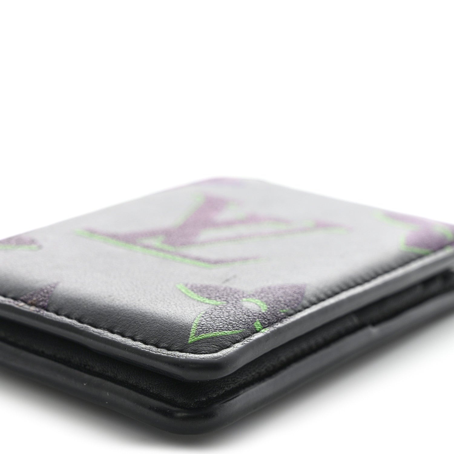 Louis Vuitton Calfskin Monogram Spotlight Pocket Organizer Black Multicolor 8 of 12