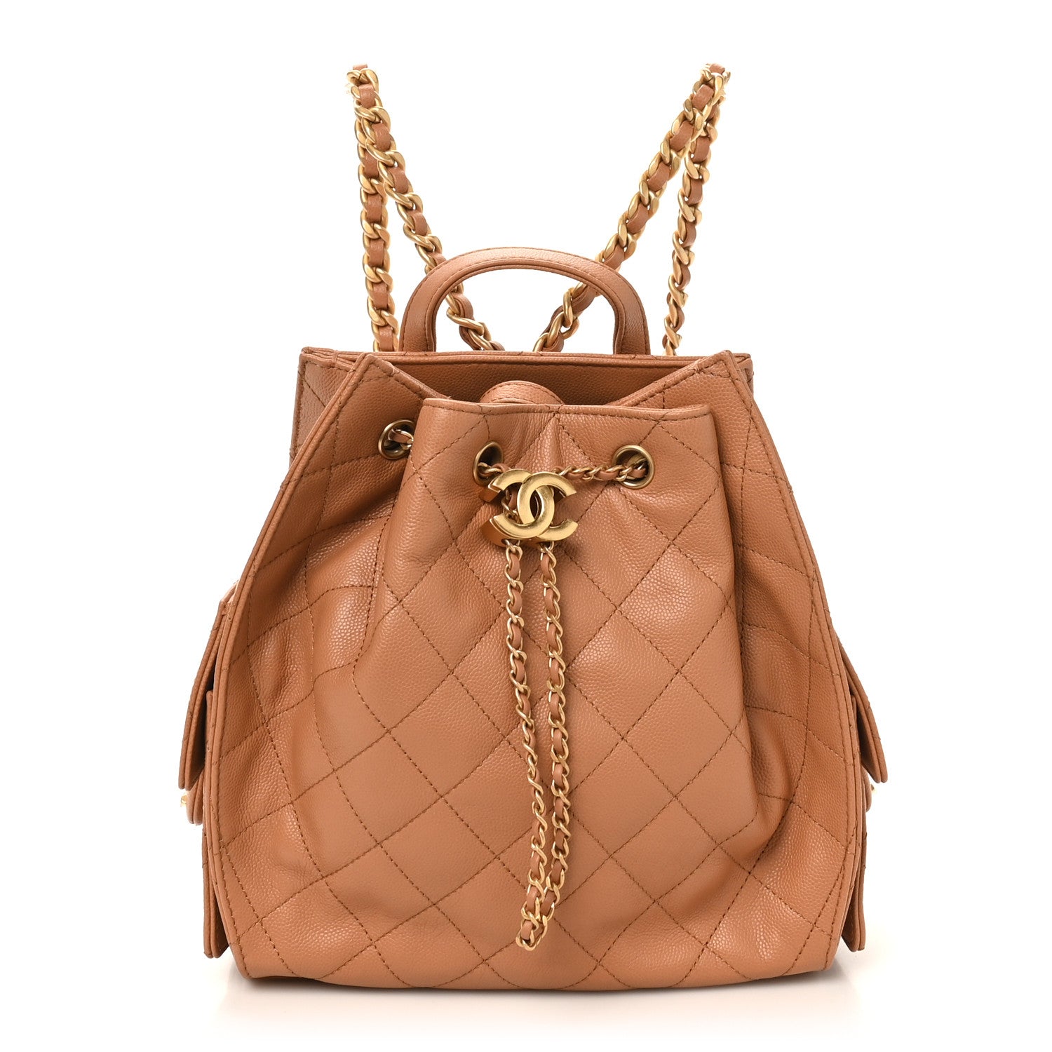 Chanel Caviar Quilted Medium Chanel 25 Backpack Brown 1 of 11