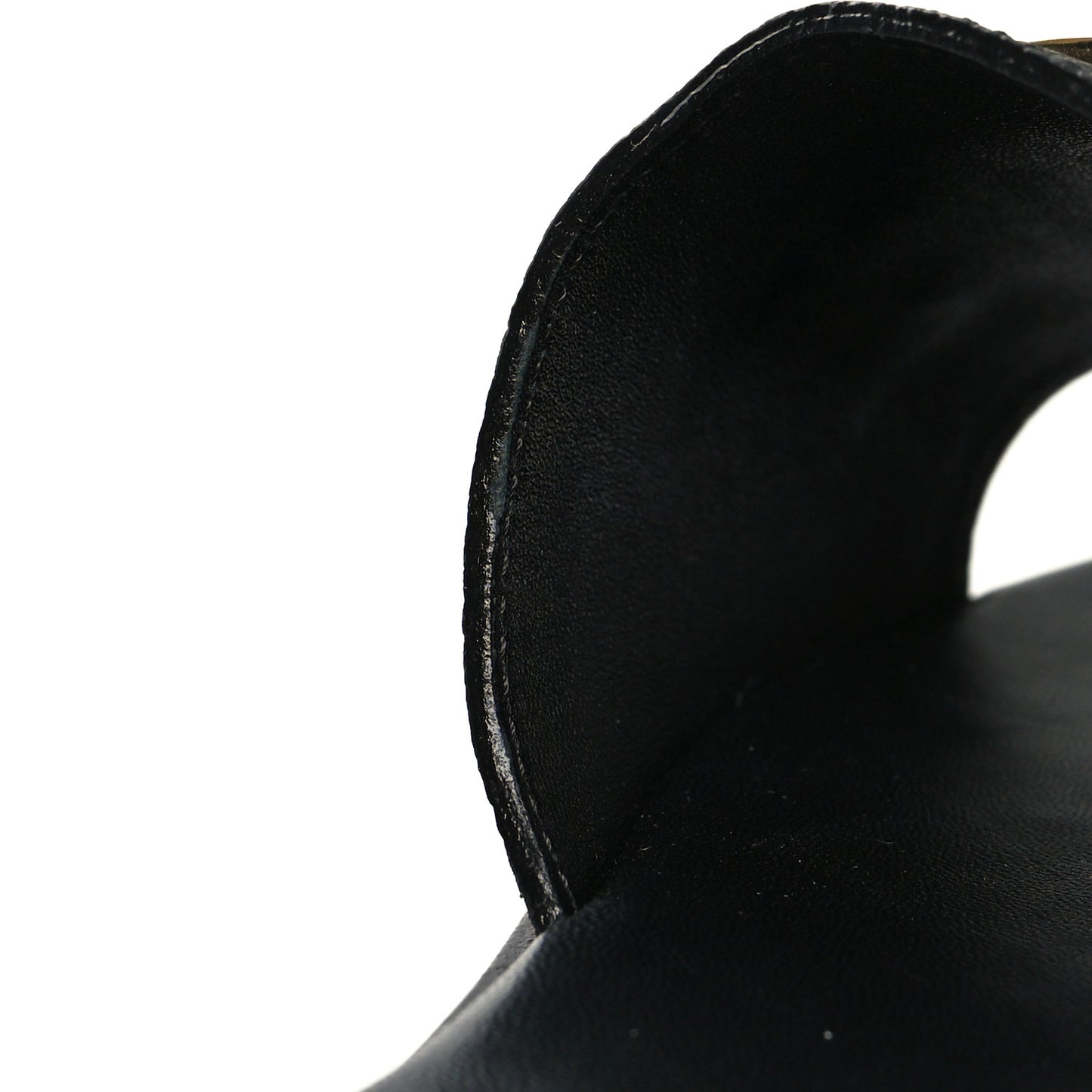 Calfskin Lock It Flat Mules 39 Black