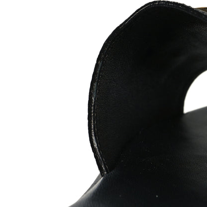 Louis Vuitton Calfskin Lock It Flat Mules 39 Black 9 of 9
