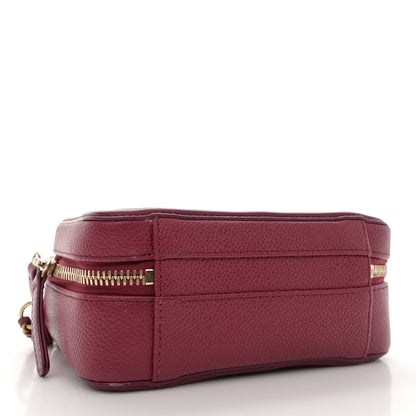 Chanel Caviar Quilted Small CC Filigree Vanity Case Burgundy 4 of 14