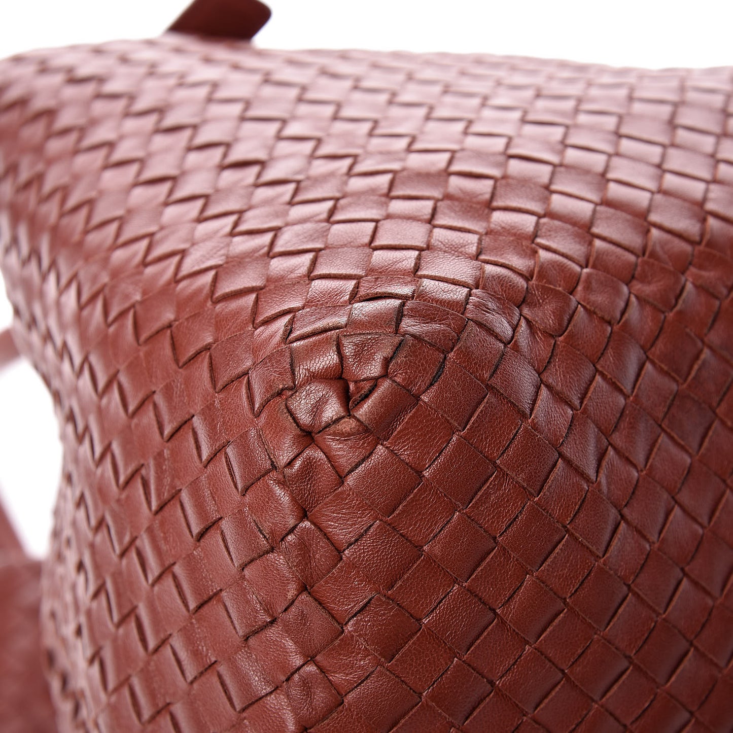 Nappa Intrecciato Large Seamless Tote Canyon