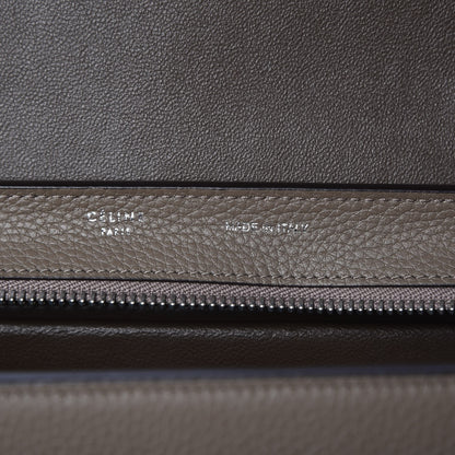 Celine Drummed Calfskin Suede Small Trapeze Souris 6 of 8