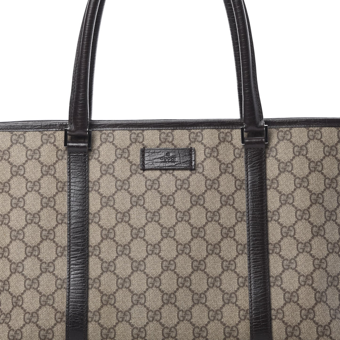 GG Plus Monogram Medium Joy Tote Dark Brown