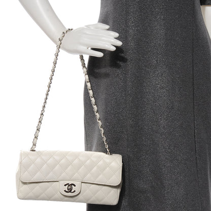 Chanel Caviar East West Flap White 2 of 7
