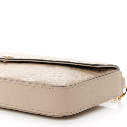 Louis Vuitton Empreinte Pochette Felicie Chain Wallet Tourterelle 15 of 16