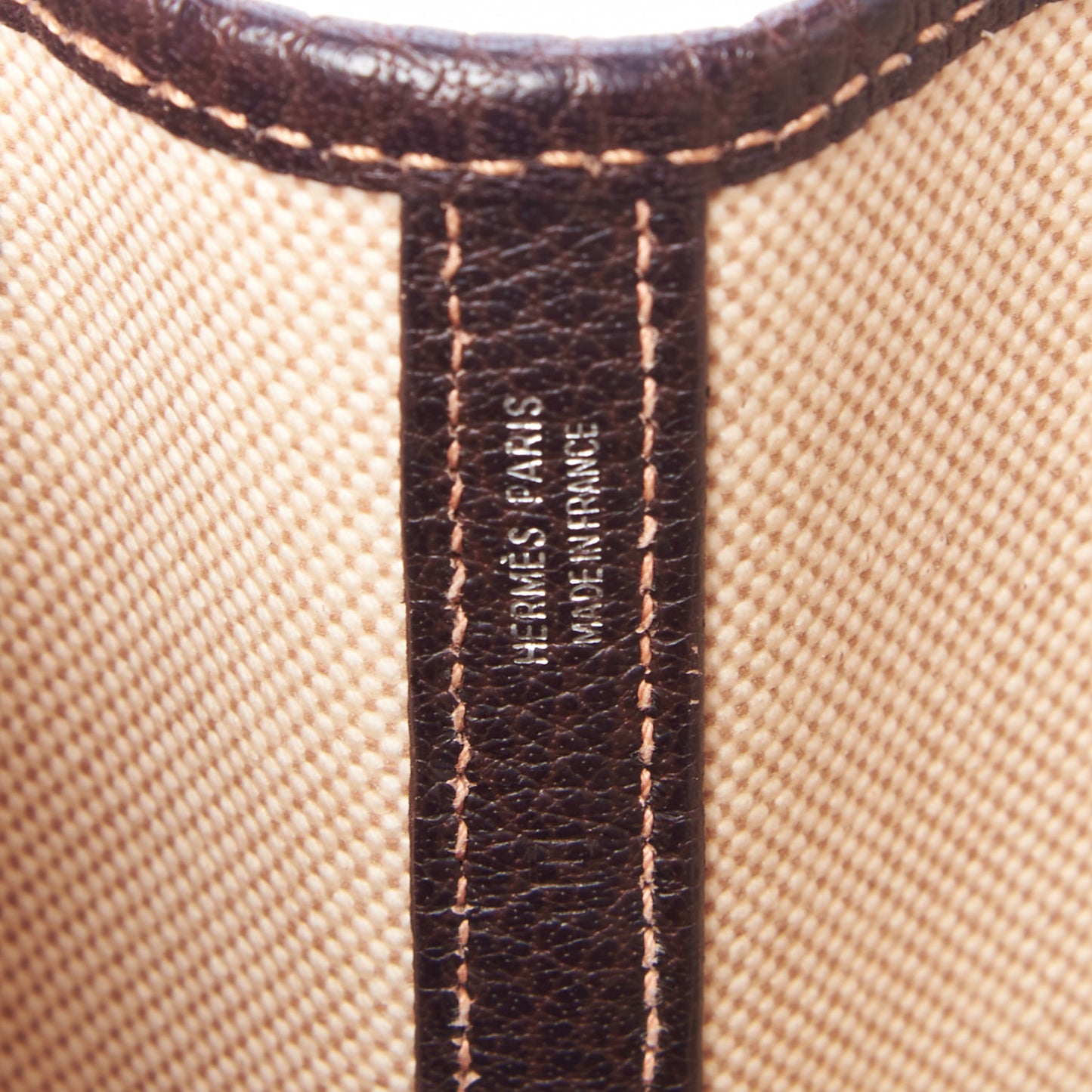 Buffle Skipper Toile Garden Party 36 MM Tote Marron Fonce