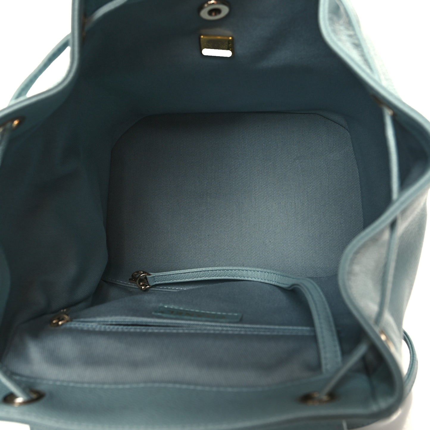 Caviar Quilted Business Affinity Backpack Light Blue