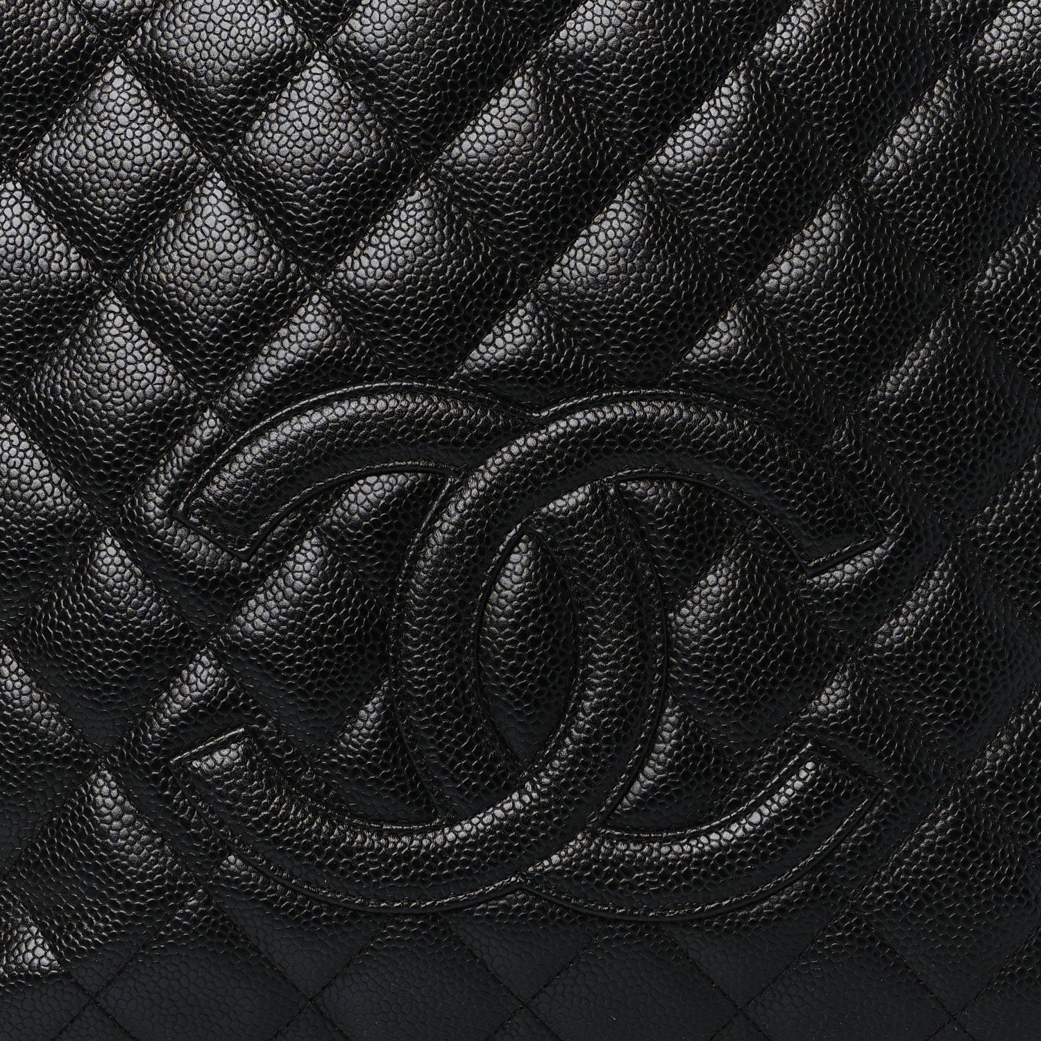 Chanel Caviar Quilted Petit Shopping Tote PST Black 8 of 10