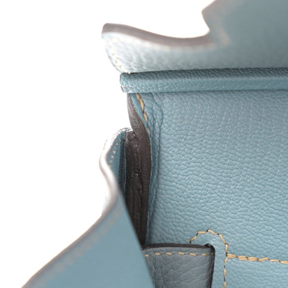 Hermes Togo Birkin 35 Bleu Lin 11 of 15