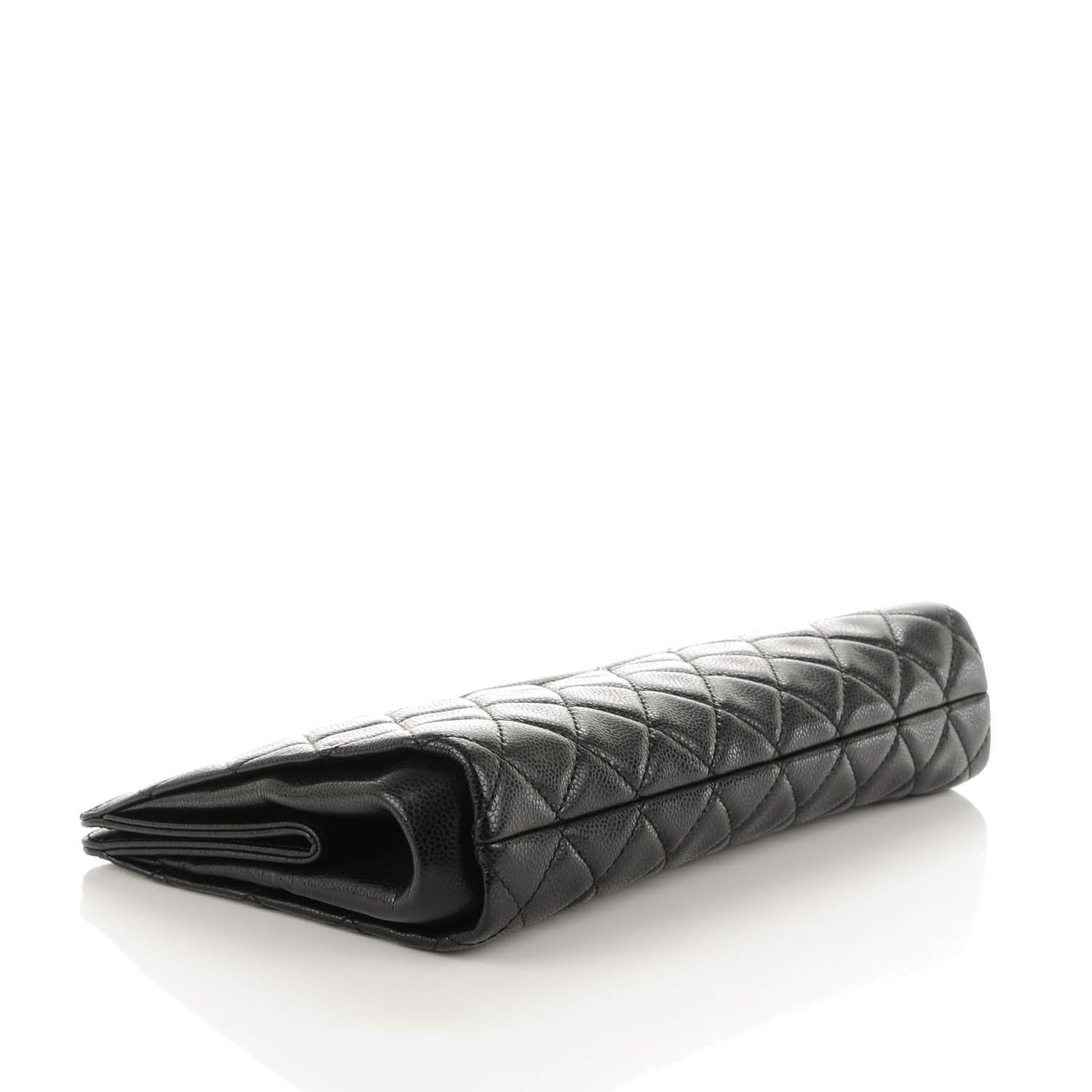 Chanel Caviar Quilted CC Large Clutch Black 4 of 7