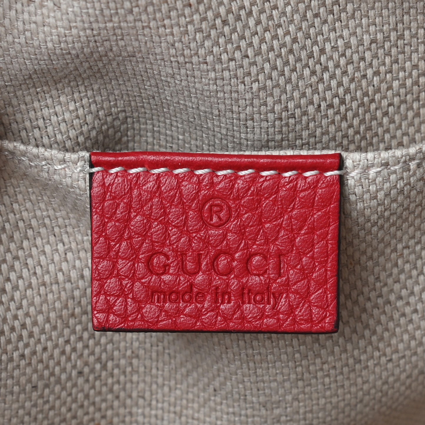 Pebbled Calfskin Small Soho Disco Bag Tabasco Red