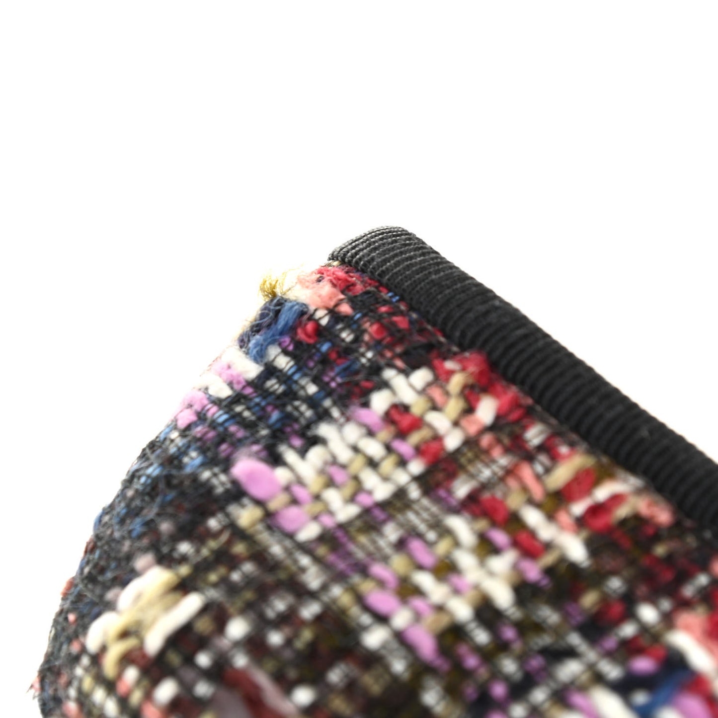 Tweed Lizard CC Cap Toe Ballerina Flats 38 Multicolor Khaki
