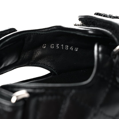 Chanel Lambskin Velcro Dad Sandals 36.5 Black 8 of 9