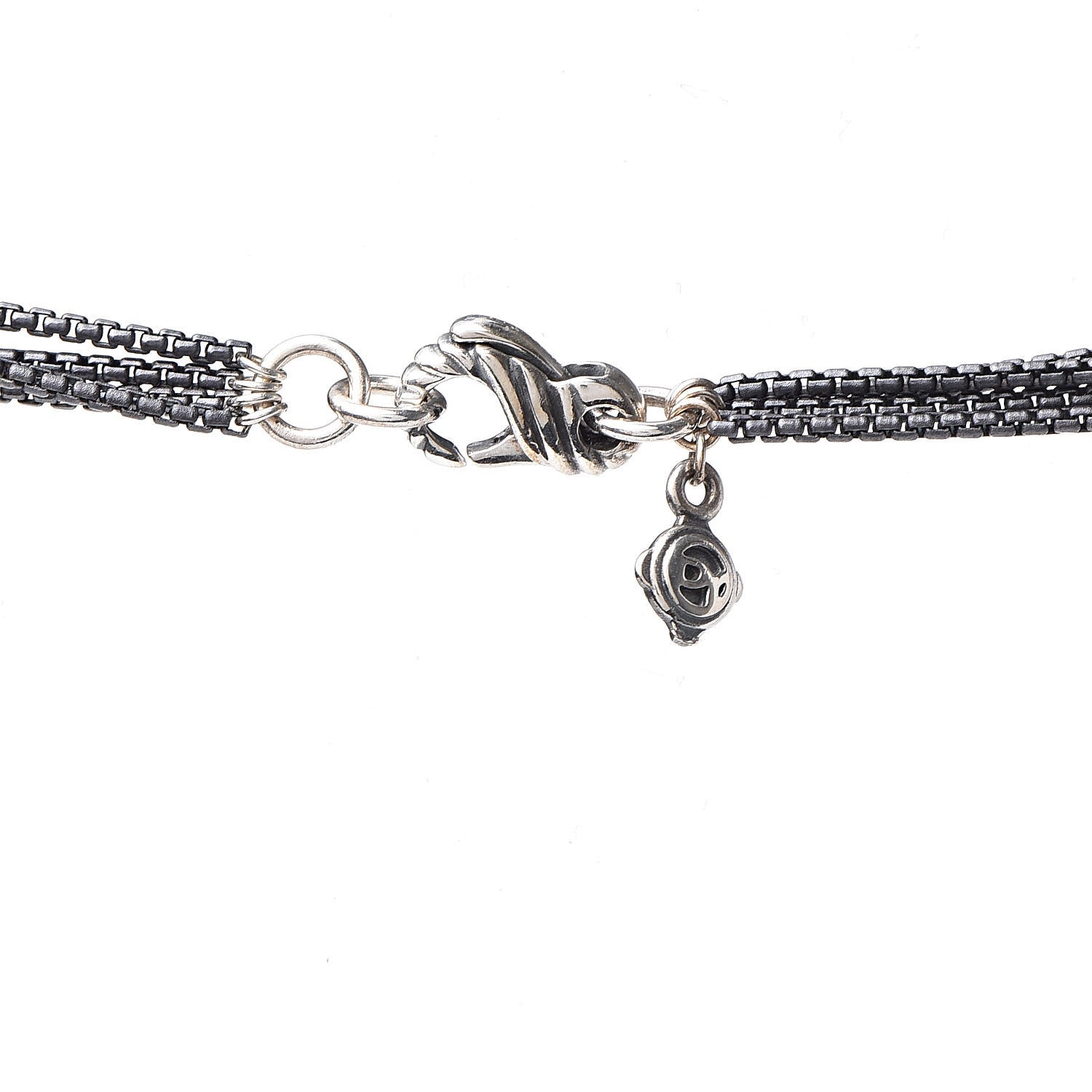 David Yurman Sterling Silver Diamond Freshwater Pearl Midnight Tassel Necklace 5 of 7