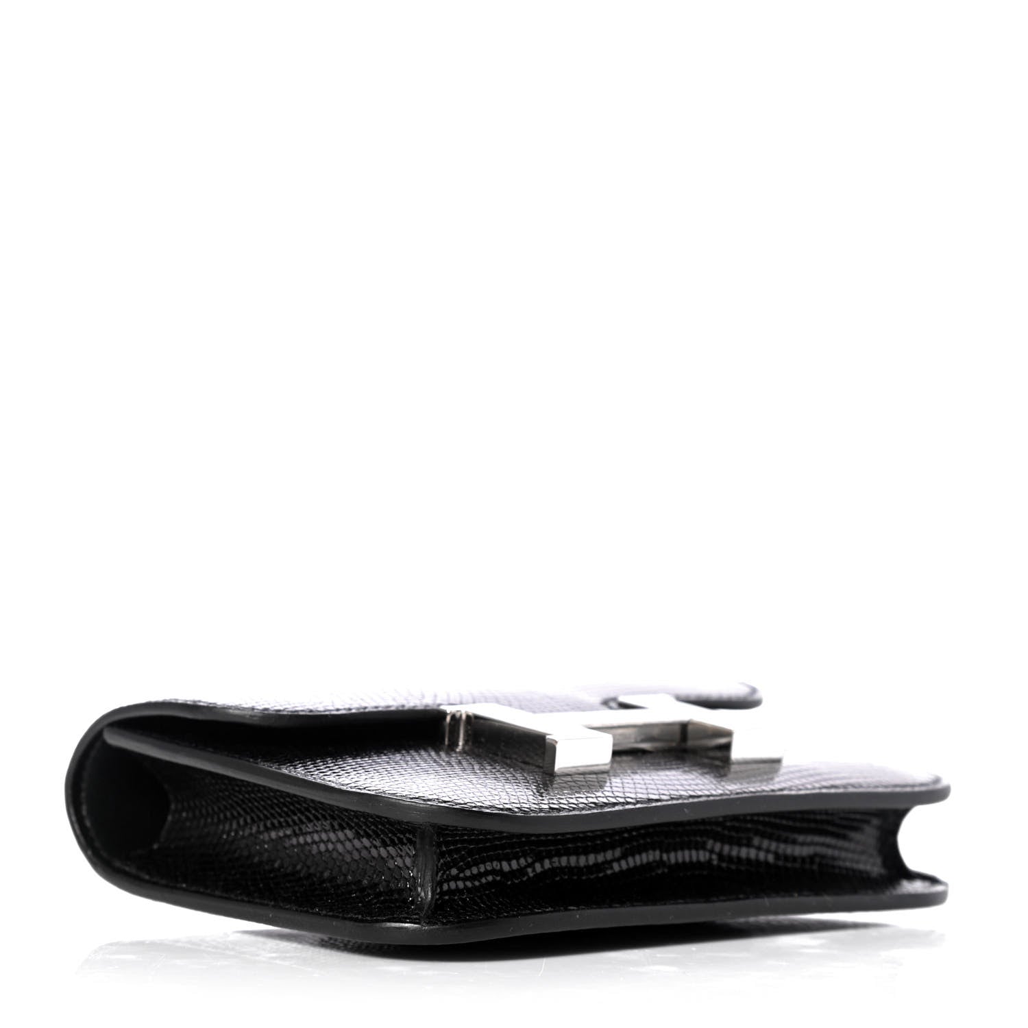 Hermes Lizard Constance Slim Wallet Black 4 of 9