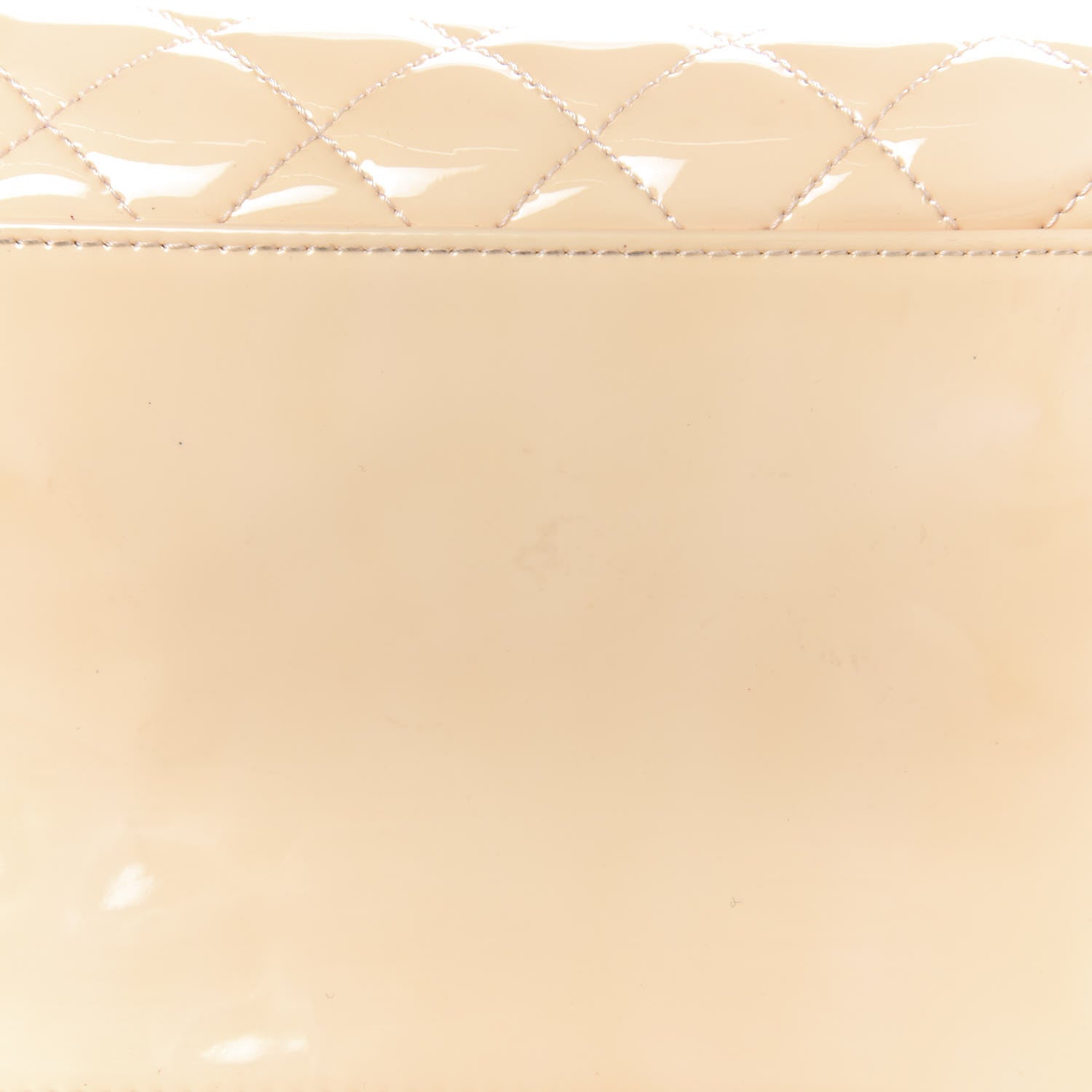 Chanel Patent Quilted Large Just Mademoiselle Bowling Bag Beige 10 of 11