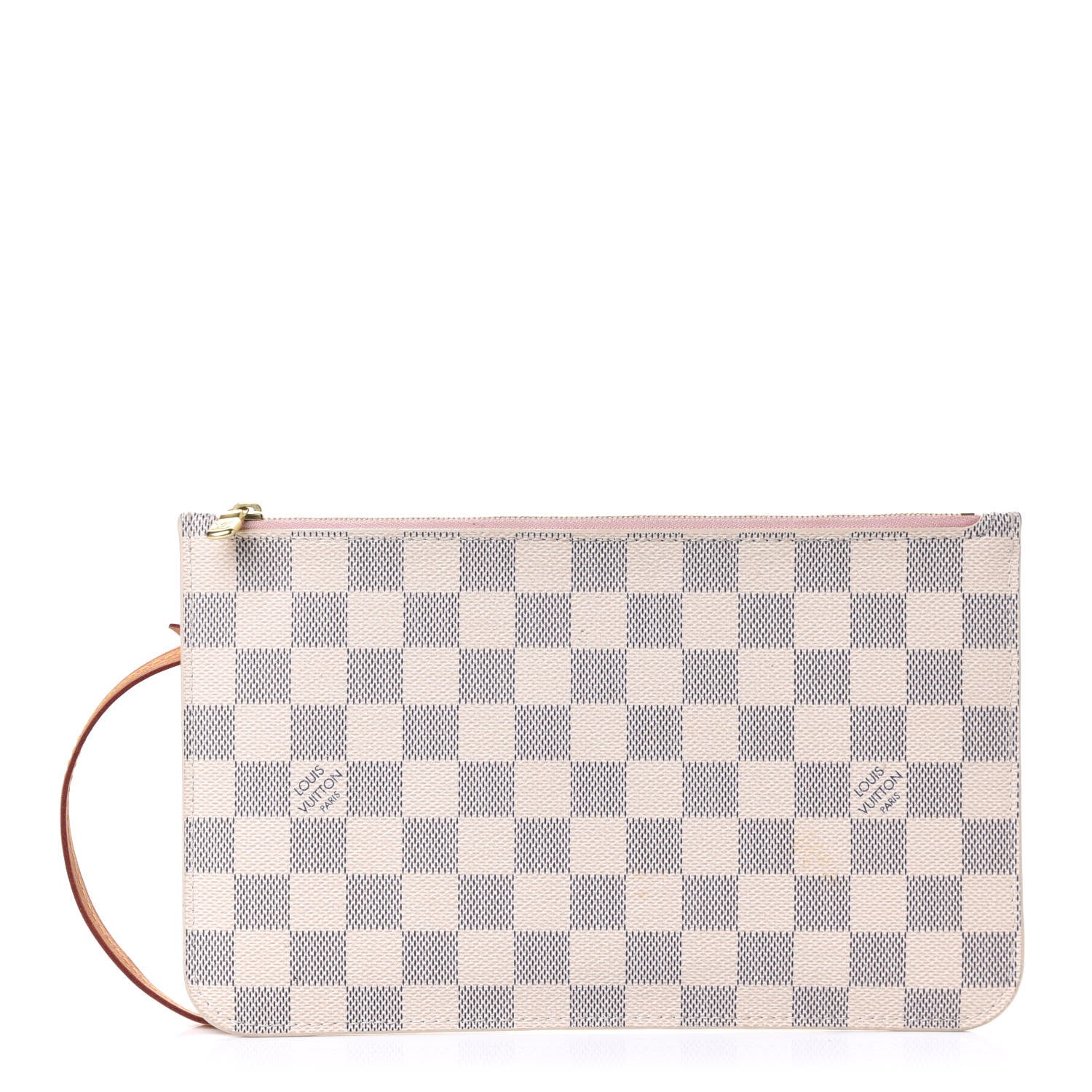 Louis Vuitton Damier Azur Neverfull MM GM Pochette Rose Ballerine 1 of 4