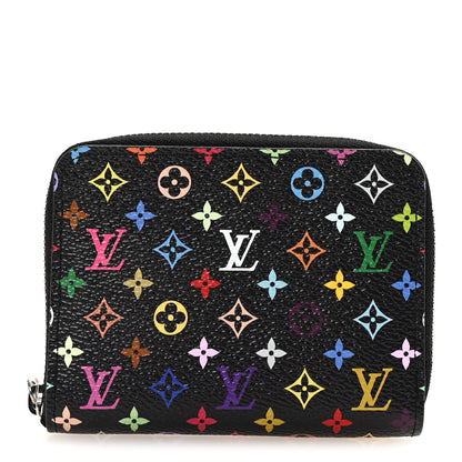 Louis Vuitton LV x TM Monogram Multicolor Zippy Coin Purse Black 1 of 6