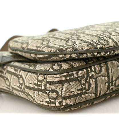 Christian Dior Oblique Saddle Triple Pouch Green 9 of 11