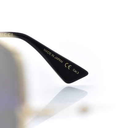 Gucci Rectangular Frame Sunglasses GG0414S Black 6 of 9