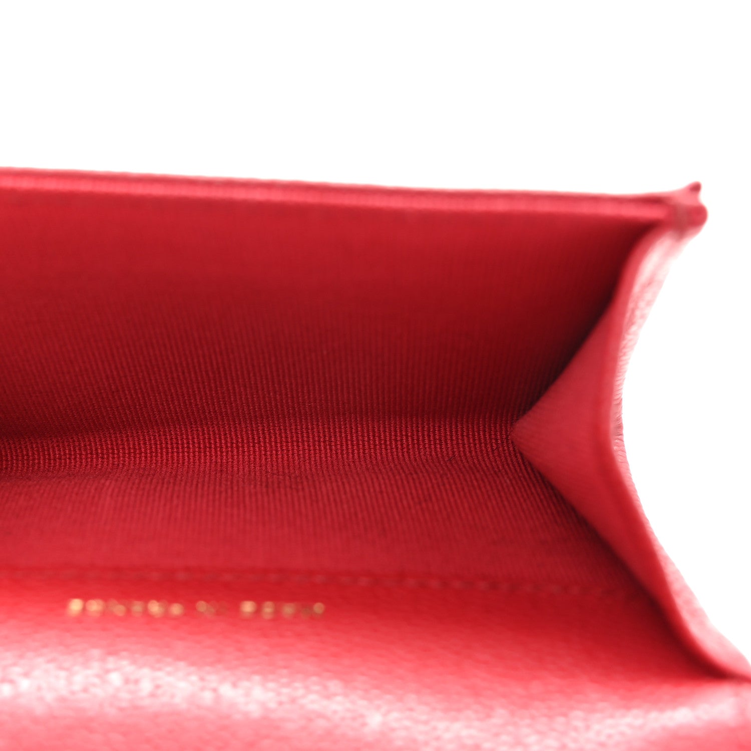 Chanel Caviar Quilted Flap Card Holder Wallet Red 5 of 9
