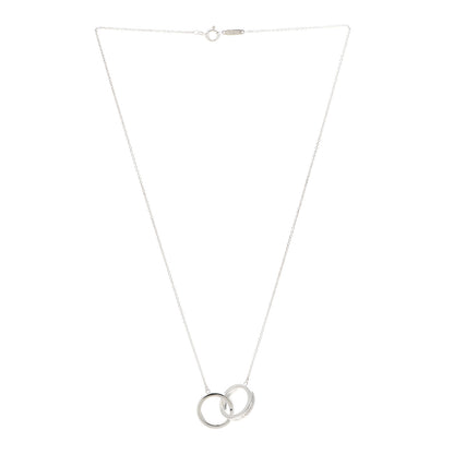 Tiffany Sterling Silver 1837 Interlocking Circles Pendant Necklace 3 of 5