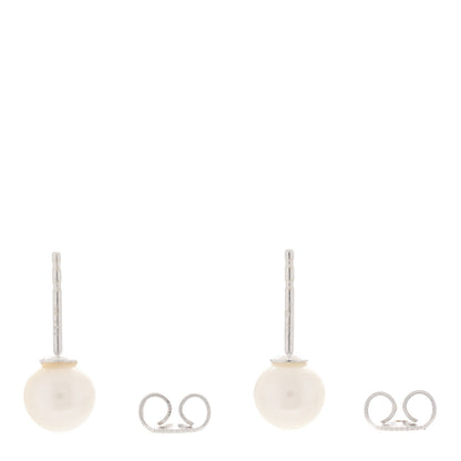Mikimoto 18K White Gold 6-6.5mm Akoya Pearl Stud Earrings 3 of 5