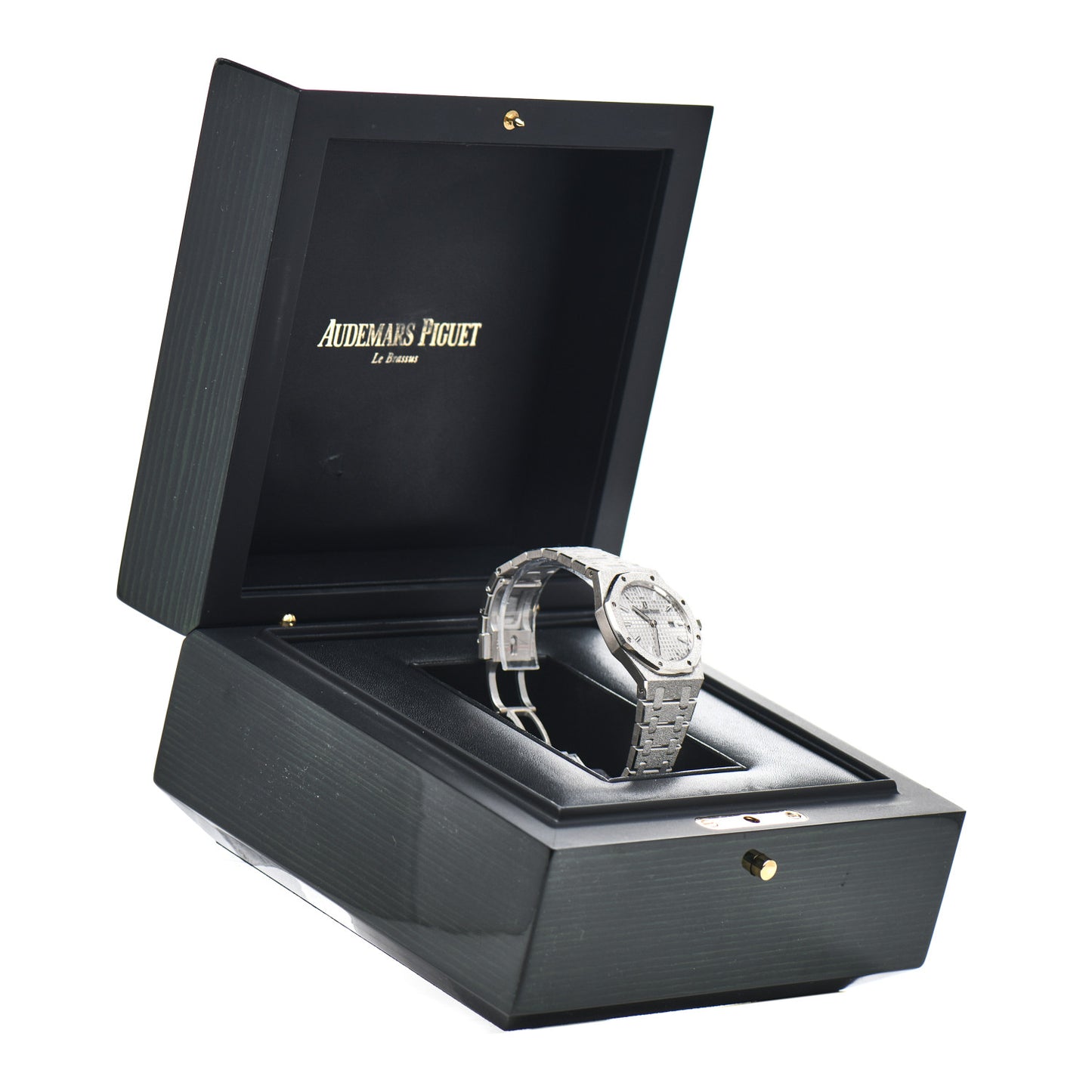 18K White Gold 33mm Royal Oak Frosted Quartz Watch 67653BC.GG.1263BC.01