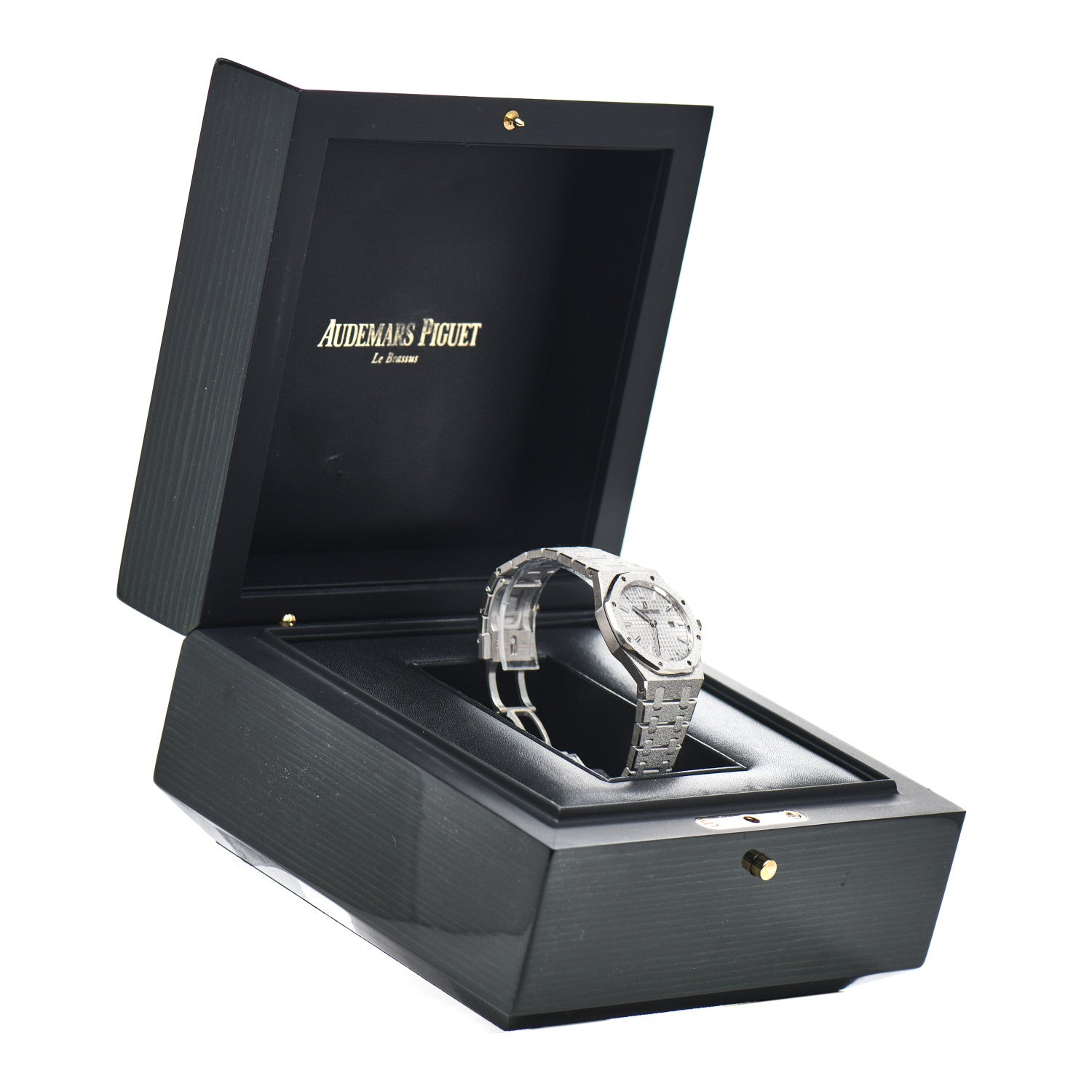 Audemars Piguet 18K White Gold 33mm Royal Oak Frosted Quartz Watch 67653BC.GG.1263BC.01 5 of 5