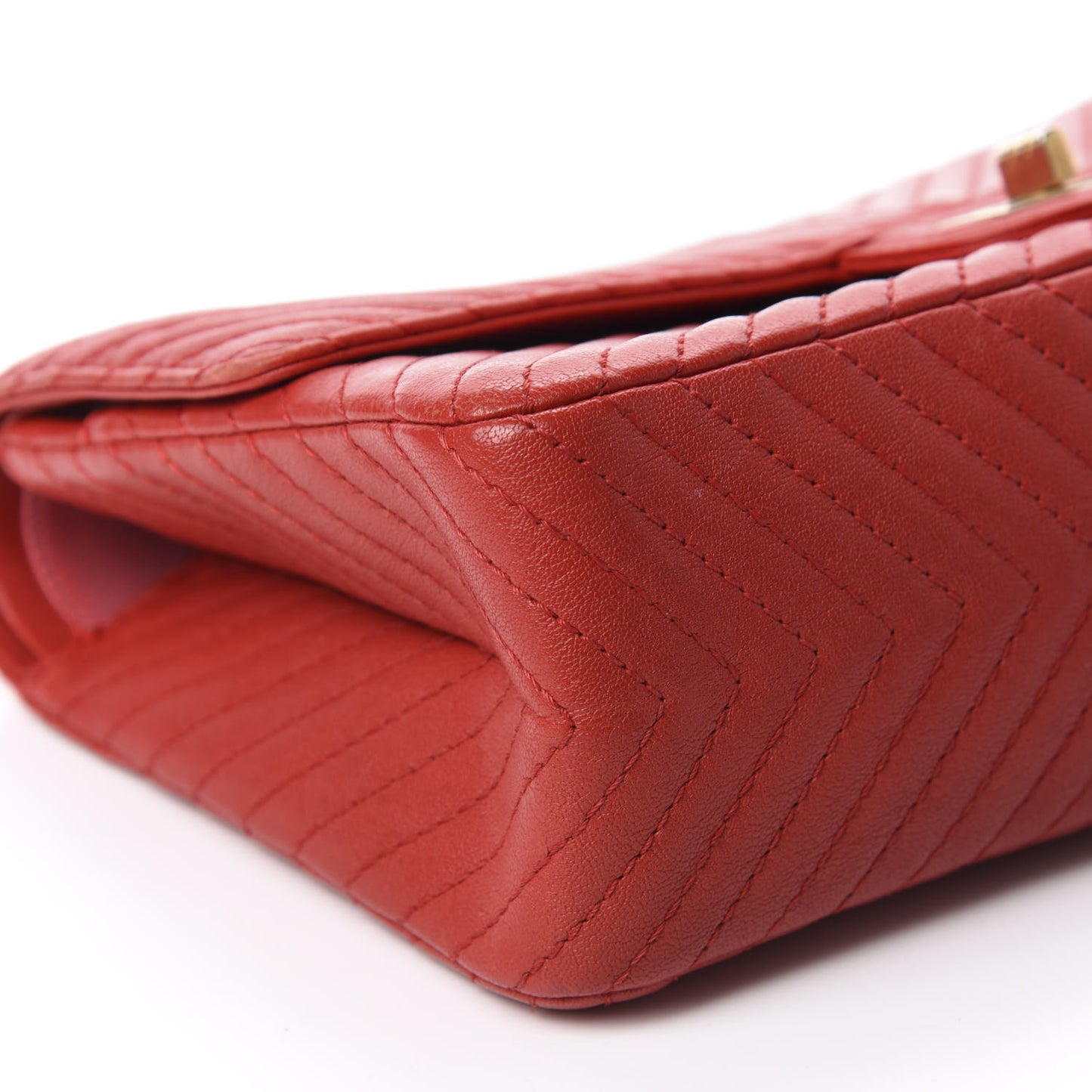 Sheepskin Chevron Quilted 2.55 Reissue 226 Flap Red