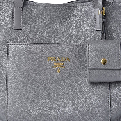 Prada Vitello Daino Pocket Shopping Tote Marmo 11 of 11