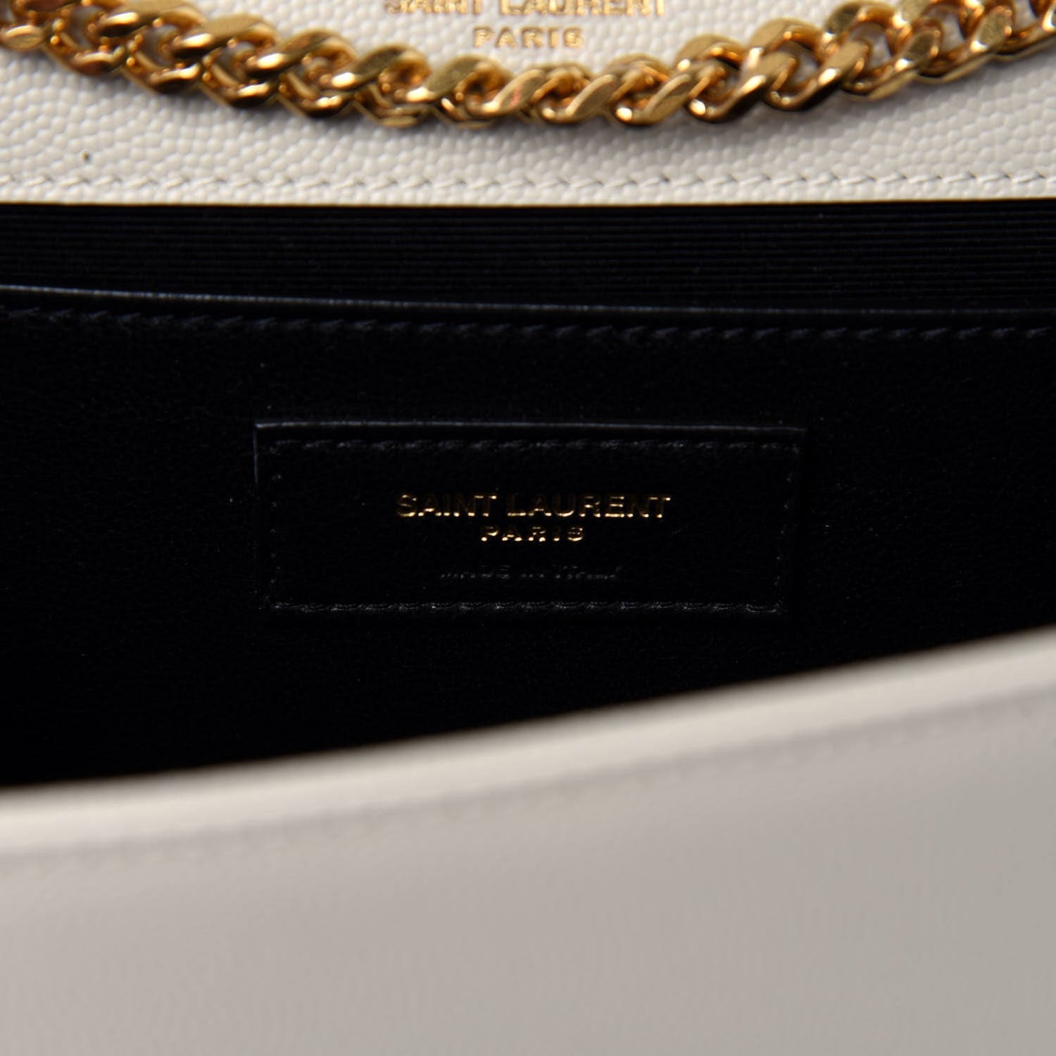 Saint Laurent Grain De Poudre Medium Classic Monogram Kate Satchel Crema Soft 8 of 10