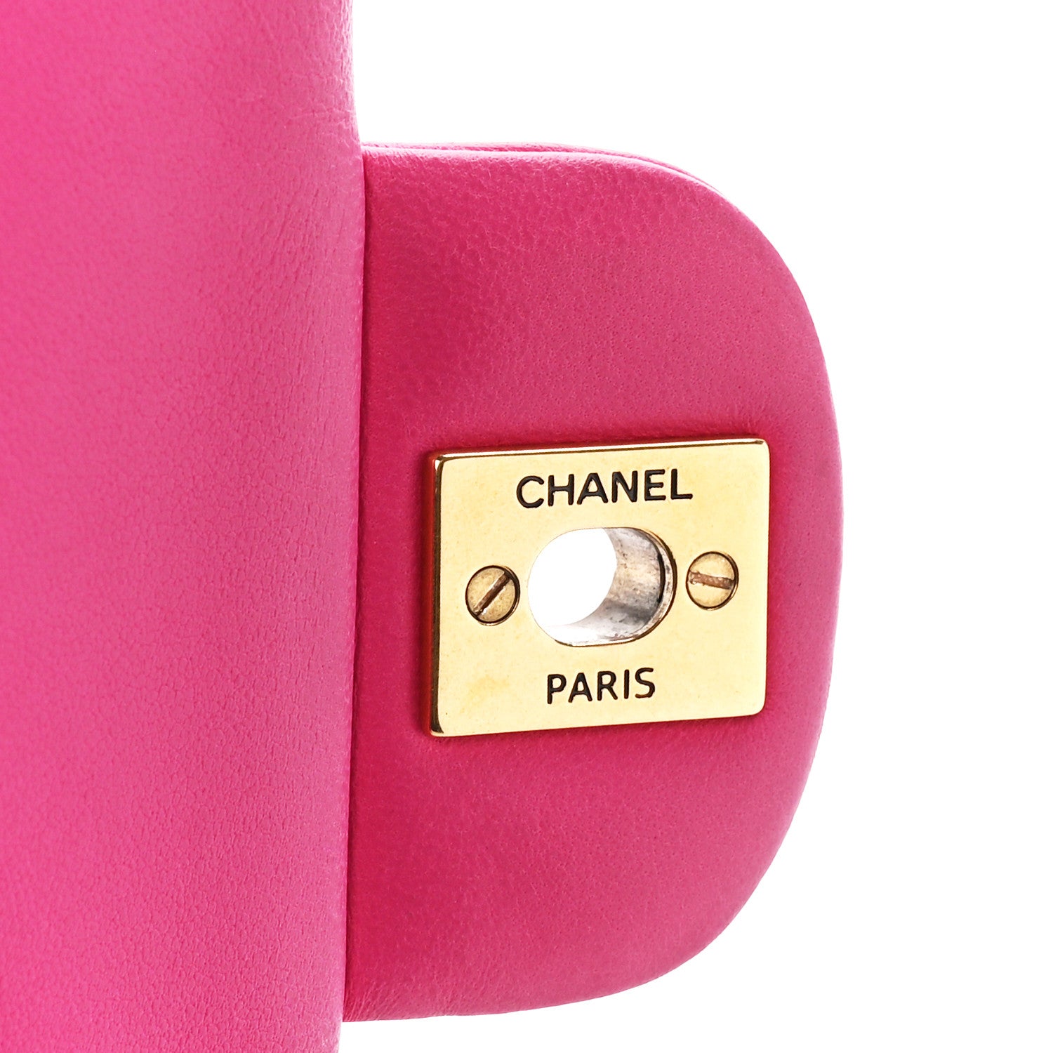 Chanel Lambskin Chevron Quilted Medium Double Flap Pink 7 of 11