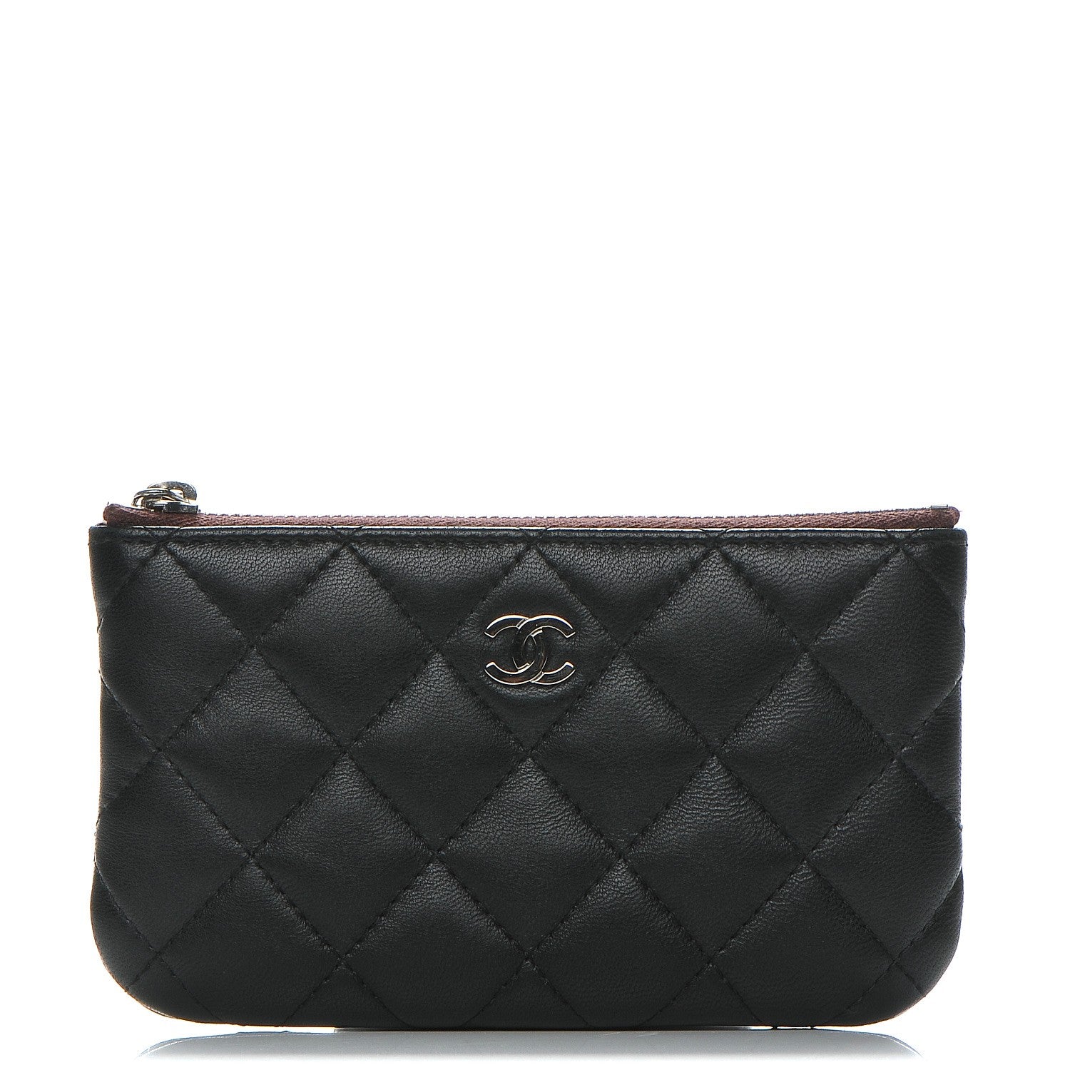 Chanel Lambskin Quilted Small Cosmetic Case Black 1 of 7