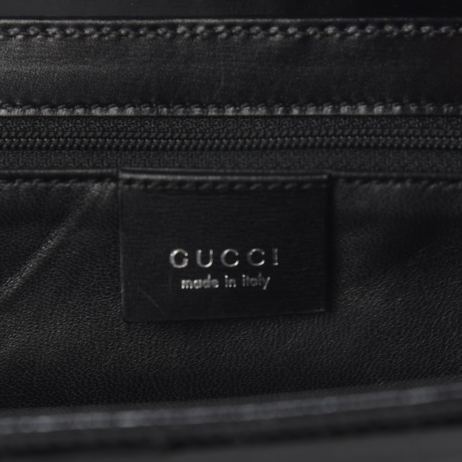 Gucci Alligator Shoulder Bag Black 5 of 10