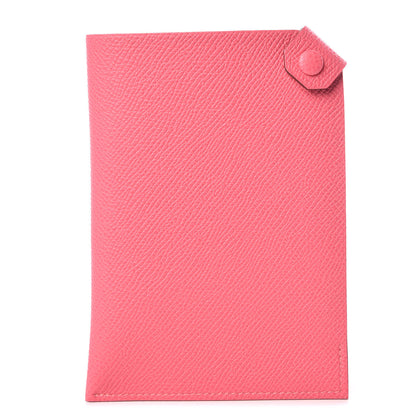 Hermes Epsom Tarmac PM Passport Holder Rose Azalee 1 of 7